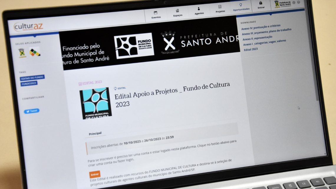 Santo André lança edital de R$ 681 mil para apoiar projetos culturais