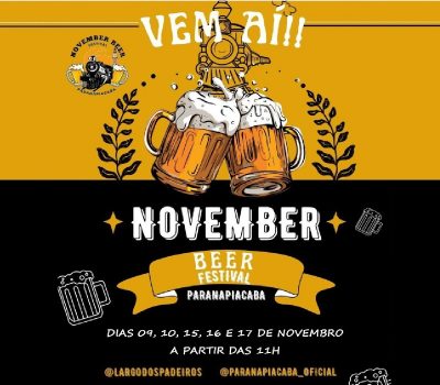 November Beer Paranapiacaba – 09,10,15,16 e 17 de novembro